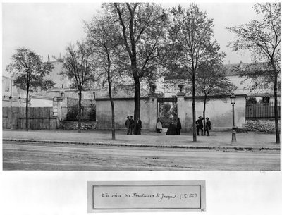 Boulevard Saint-Jacques, n. 66, studio di Charles Marville, Parigi, 1858-78 da Charles Marville